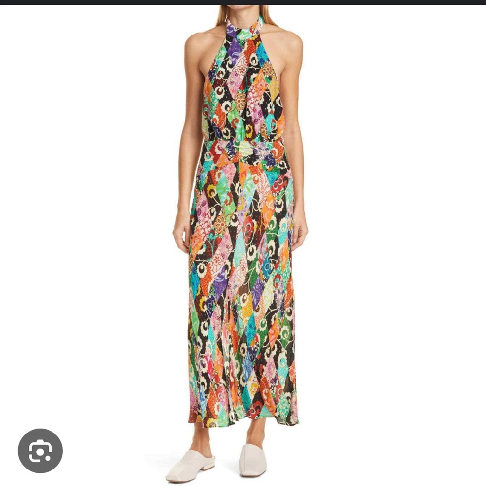 Rixo Kendra Halter Dress
